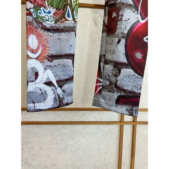 Noli Leggings Ganesh Elephant Print Yoga Red Gray Small, Yoga Fitness Athletic - Picture 3 of 7